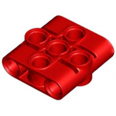 red technic pin connector block liftarm 1 x 3 x 3