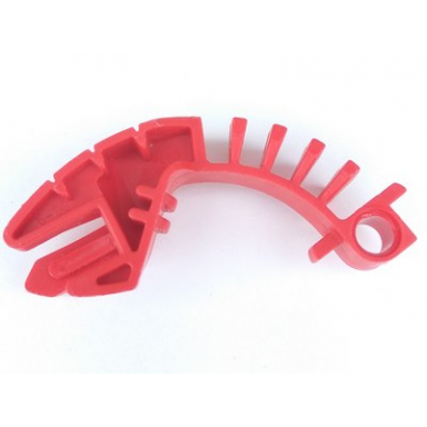 red bionicle tohunga bamboo disk thrower arm 4 spines on curve