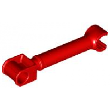 red duplo digger bucket arm with one hole one grabber on ends