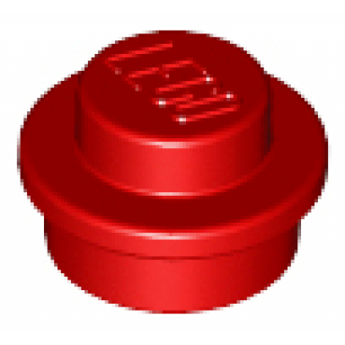 red plate round 1 x 1