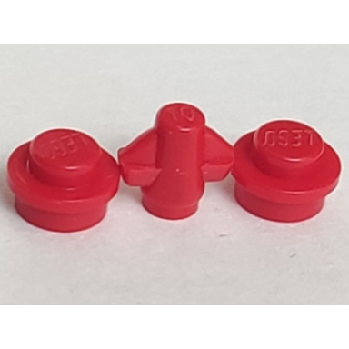 red plate round 1 x 1 2 on sprue