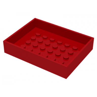 red container box 6 x 8 x 1 1 3 bottom