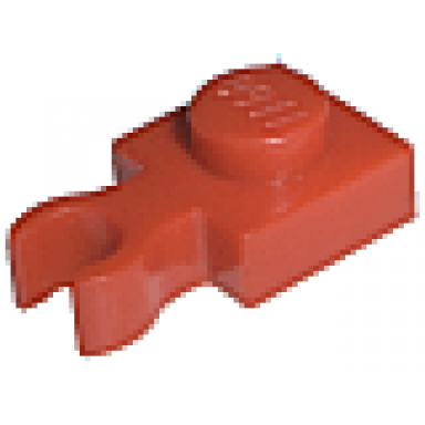 red plate modified 1 x 1 with open o clip thin vertical grip