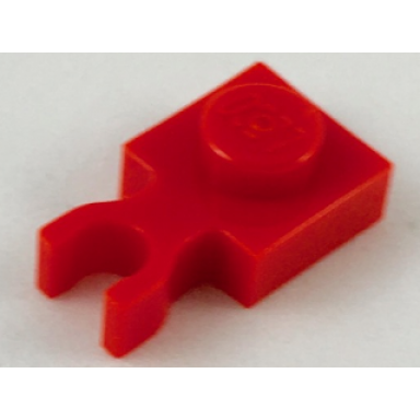 red plate modified 1 x 1 with u clip thin vertical grip