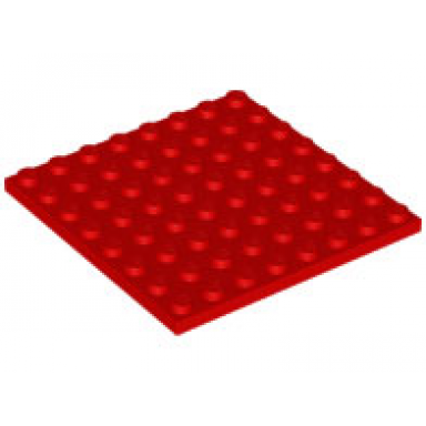 red plate 8 x 8