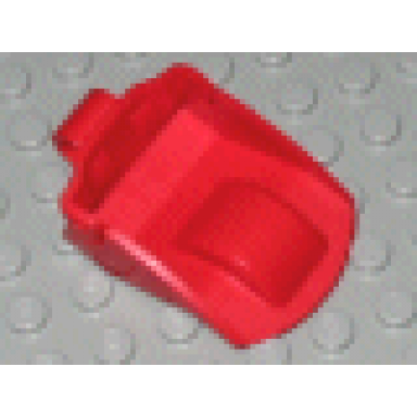 red bionicle krana holder 3 x 4 scoop bucket with axle hole