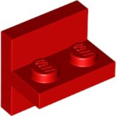 red bracket 2 x 2 - 1 x 2 centered