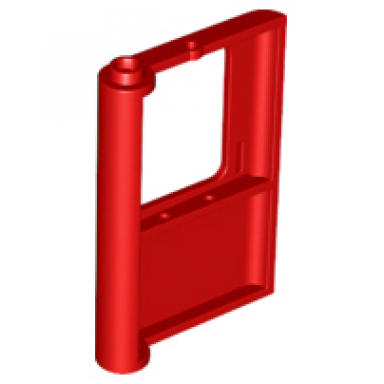 red door 1 x 4 x 5 train right thin support at bottom
