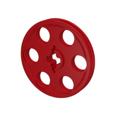red technic wedge belt wheel pulley