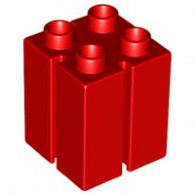 duplo brick 2 x 2 x 2 with channels