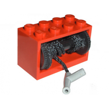 red string reel 2 x 4 x 2 holder with black drum with black string 35l with light gray hose nozzle simple 4209 4208 194cx2