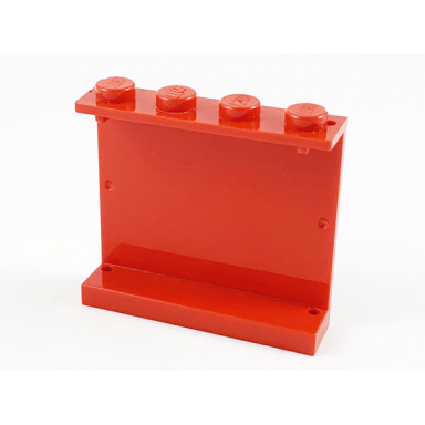red panel 1 x 4 x 3 - solid studs