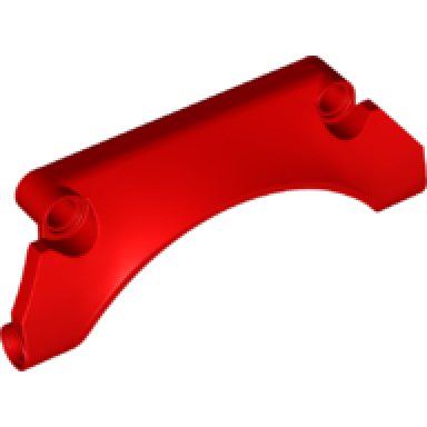 red technic panel car mudguard arched 30 9 x 2 x 3 straight top