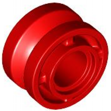 red wheel 11mm d x 8mm with center groove