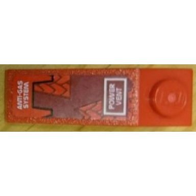 red slope 33 3 x 1 with anti-gas system and power vent pattern sticker - set 8111