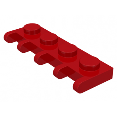 red hinge plate 1 x 4