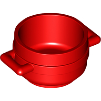 red minifigure utensil pot cauldron 3 x 3 x 1 3 4 with handles