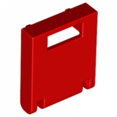 red container box 2 x 2 x 2 door with slot