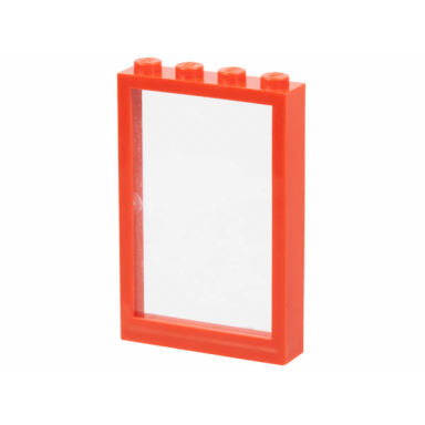 red window 1 x 4 x 5 with fixed glass