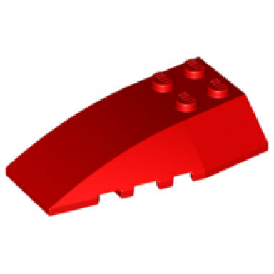 red wedge 6 x 4 triple curved
