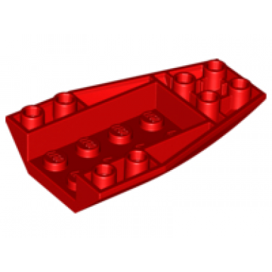 red wedge 6 x 4 triple inverted curved