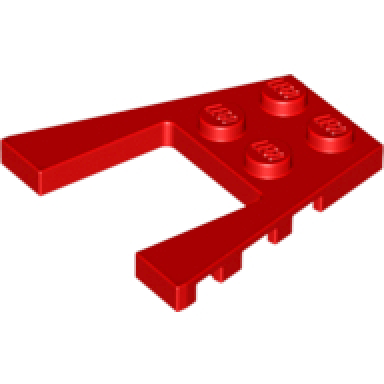 red wedge plate 4 x 4