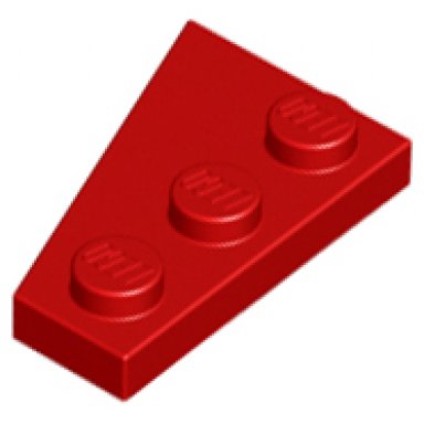 red wedge plate 3 x 2 right