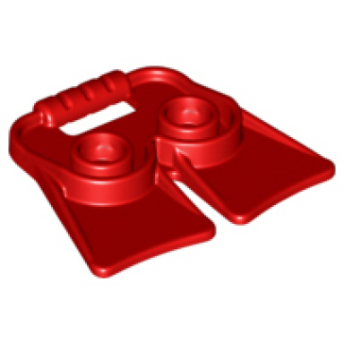 red duplo wear flippers with handle
