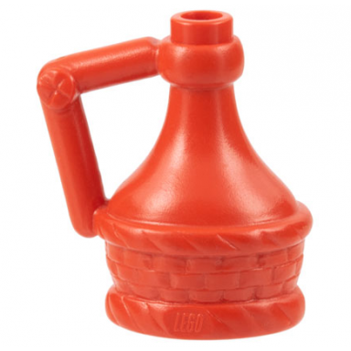 red minifigure utensil flask with handle jug