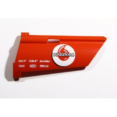 red technic panel fairing 20 large long small hole side a with vodafone acer skf brembo omr magneti marelli and mahle pattern sticker - set 8674