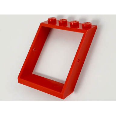 red window 4 x 4 x 3 roof