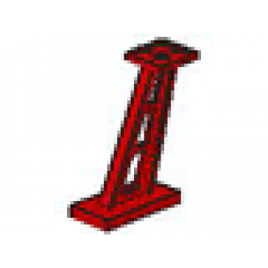 red support 2 x 4 x 5 stanchion inclined 5mm wide posts