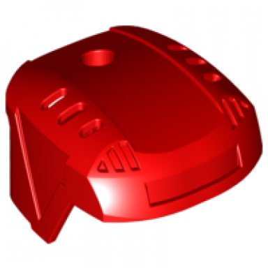 red sports hockey helmet
