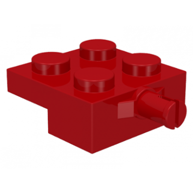 red plate modified 2 x 2 with wheel holder