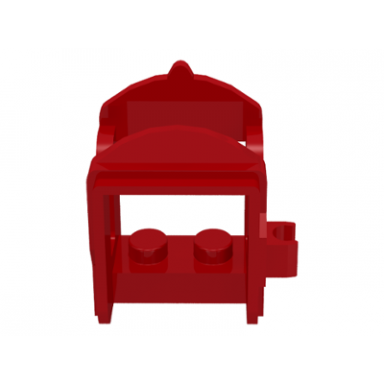 red horse saddle with clip