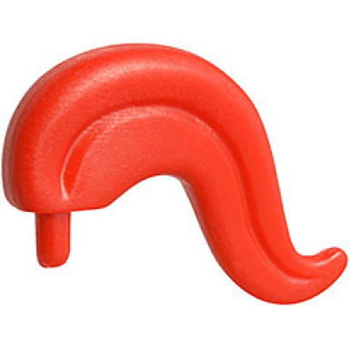 red minifigure plume feather large
