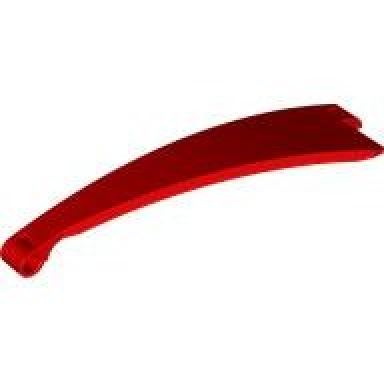 red technic panel curved 52 3 x 13 tapered left