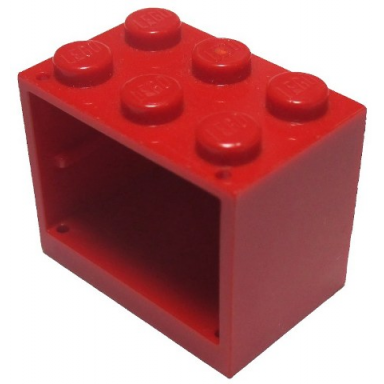 red container cupboard 2 x 3 x 2 - solid studs