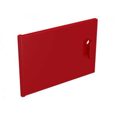 red container cupboard 2 x 3 x 2 door