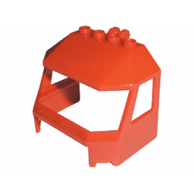 red windscreen 4 x 6 x 4 cab with hinge and 1 x 4 bottom cutout