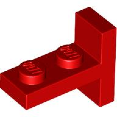 red bracket 1 x 2 - 2 x 1 centered