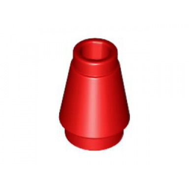 red cone 1 x 1 with top groove