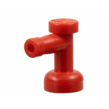 red tap 1 x 1 with hole in nozzle end