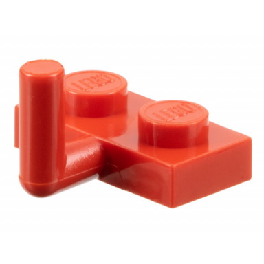 red plate modified 1 x 2 with bar arm up horizontal arm 6mm