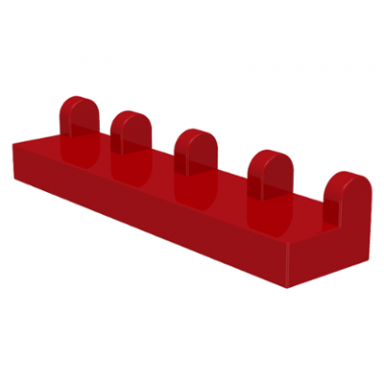 red hinge tile 1 x 4