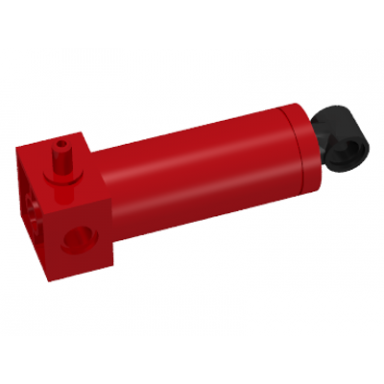 red pneumatic cylinder with 1 inlet medium 48mm