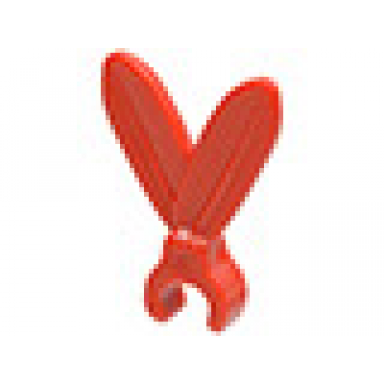 red minifigure plume feathers with clip