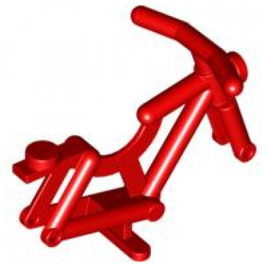 red bicycle frame