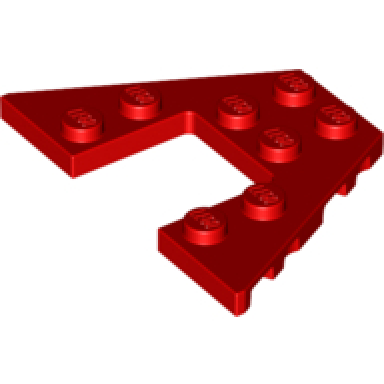 red wedge plate 4 x 6