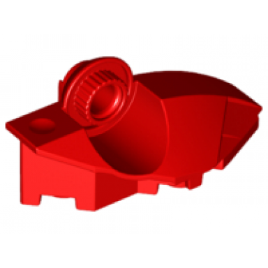 red large figure foot with rotation joint ball half vertical